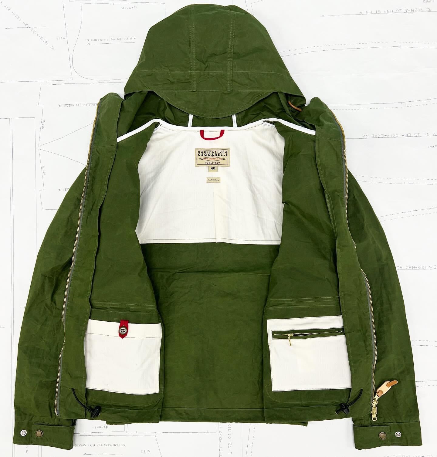 Blazer Coat With Hood QC Green